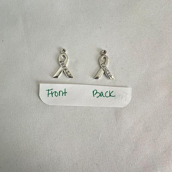 Breast Cancer Awareness Charms And Gift Bag Lot - New - Picture 3 of 5